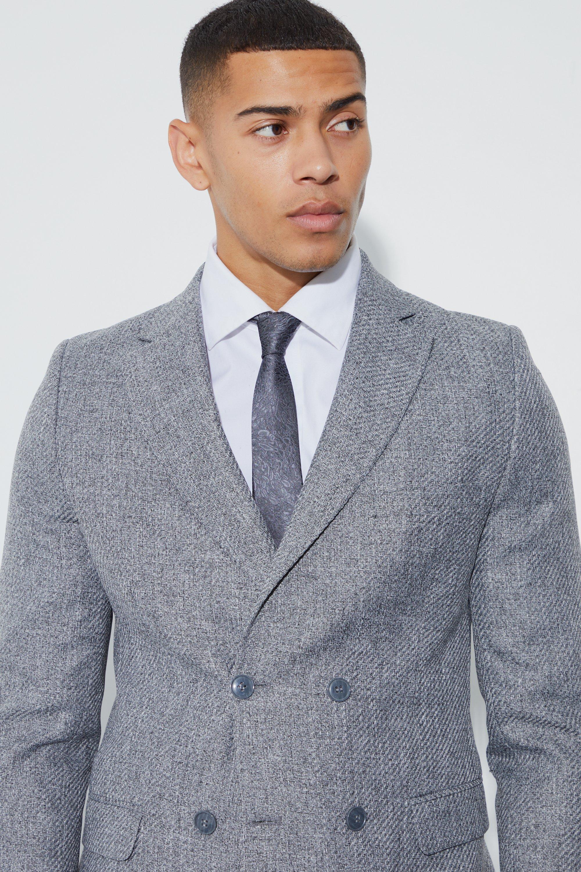 Fitted double clearance breasted blazer